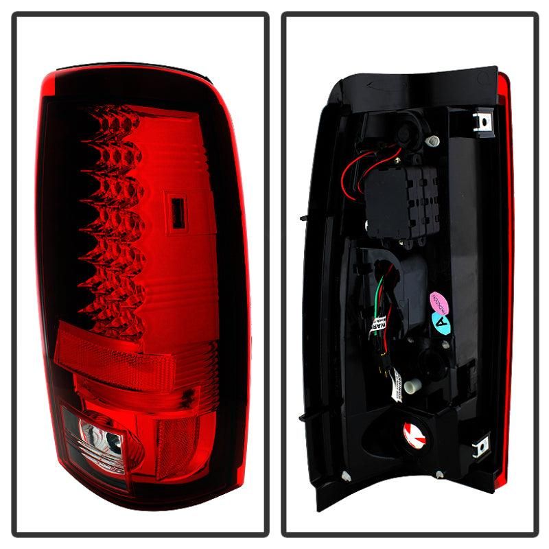 Spyder Chevy Silverado 1500 03-06 (Not Fit Stepside)LED Tail Lights Red Clear ALT-YD-CS03-LED-RC - SMINKpower Performance Parts SPY5001740 SPYDER