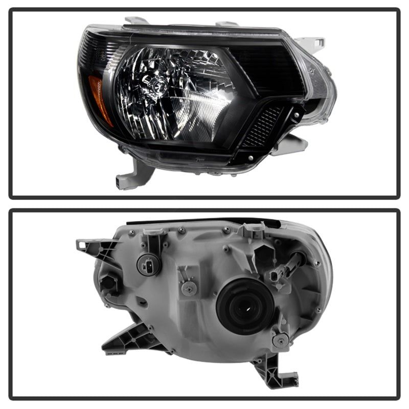 Xtune Toyota Tacoma 2012-2015 OEM Style Headlights Black HD-JH-TTA12-AM-BK - SMINKpower Performance Parts SPY9031069 SPYDER