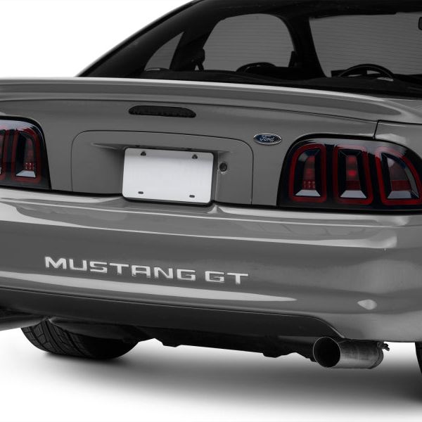 Raxiom 96-98 Ford Mustang Icon LED Tail Lights- Black Housing (Smoked Lens) - SMINKpower Performance Parts RAX389876 Raxiom