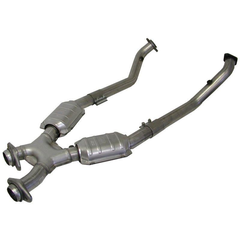 BBK 96-98 Mustang 4.6 Cobra High Flow X Pipe With Catalytic Converters - 2-1/2-tuningsupply.com