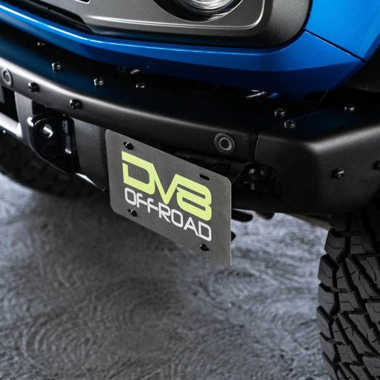 DV8 Offroad 21-22 Ford Bronco Factory Front Bumper License Relocation Bracket - Side-tuningsupply.com