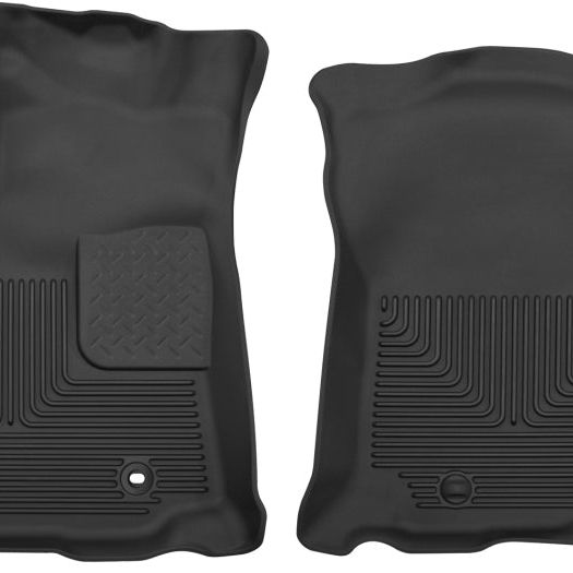 Husky Liners 2016 Toyota Tacoma Double Cab Pickup Black Front Floor Liners-tuningsupply.com