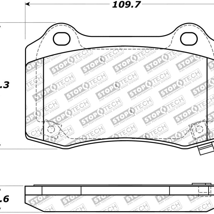 StopTech Performance 10+ Camaro Rear Brake Pads-Brake Pads - Performance-Stoptech-STO309.10530-SMINKpower Performance Parts