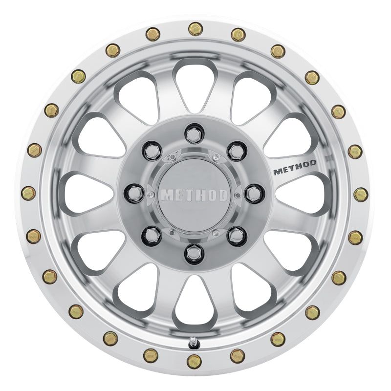 Method MR304 Double Standard 20x10 -18mm Offset 8x180 130.81mm CB Machined/Clear Coat Wheel-tuningsupply.com