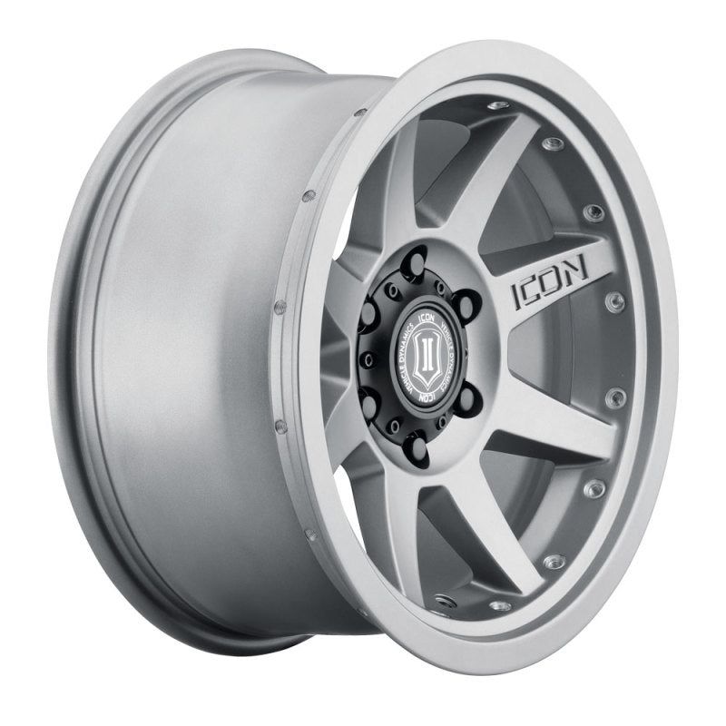 ICON Rebound Pro 17x8.5 6x5.5 0mm Offset 4.75in BS 106.1mm Bore Titanium Wheel-tuningsupply.com