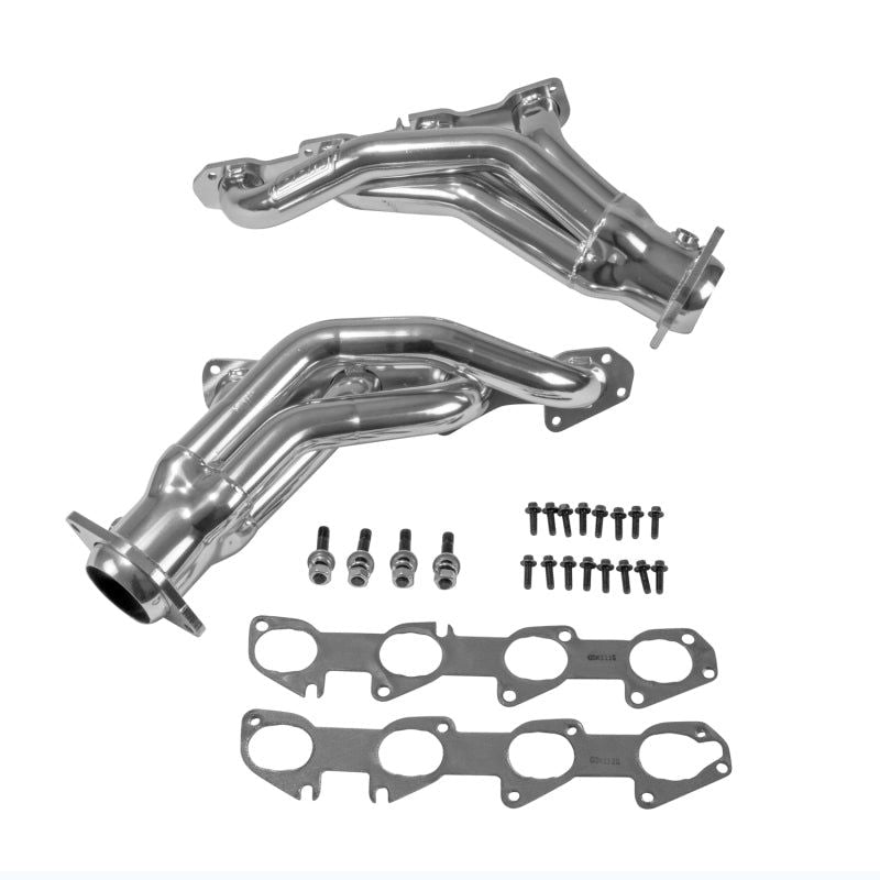 BBK 11-20 Dodge Challenger Hemi 6.4L Shorty Tuned Length Exhaust Headers - 1-7/8in Silver Ceramic-tuningsupply.com