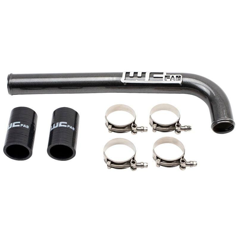 Wehrli 10-18 Dodge 6.7L Cummins (Non 13-15 w/Dual Rads/Twin CP3) Upper Coolant Pipe - Gloss Black - SMINKpower Performance Parts WCFWCF100517-GB Wehrli