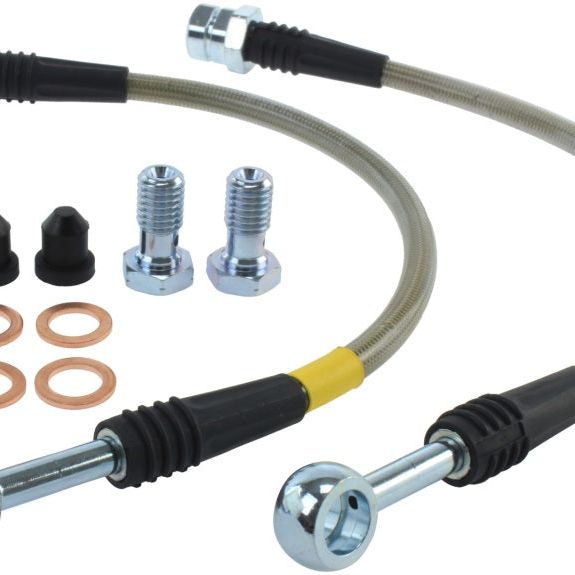 StopTech 2015 VW Golf R Stainless Steel Rear Brake Lines-Brake Line Kits-Stoptech-STO950.33521-SMINKpower Performance Parts