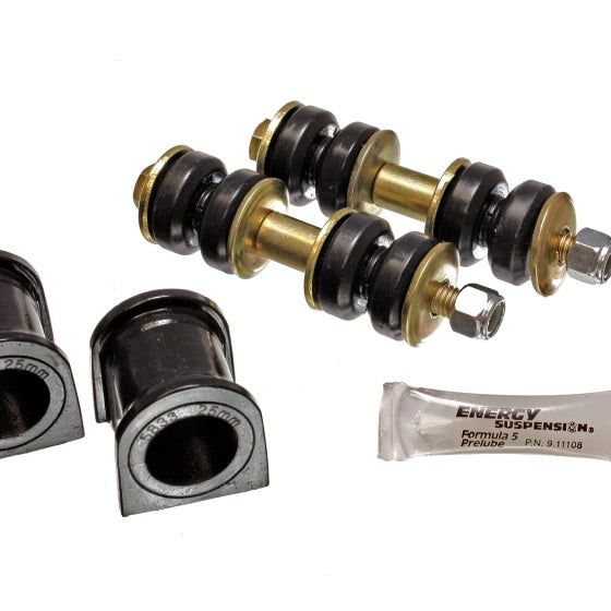 Energy Suspension 04-07 Scion xB Black 25mm Front Sway Bar Bushing Set-tuningsupply.com