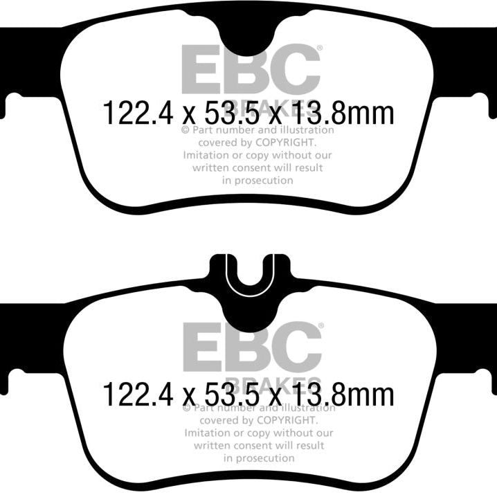 EBC 17-21 Honda Civic Hatchback Greenstuff Rear Brake Pads-tuningsupply.com