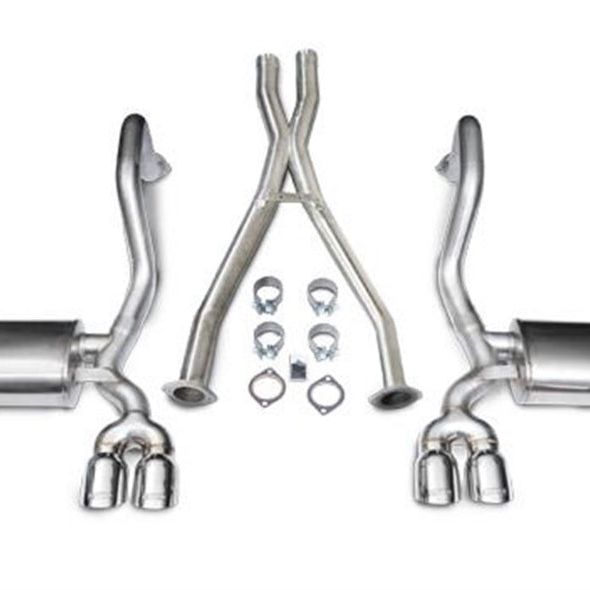 Corsa 1997-2004 Chevrolet Corvette C5 Z06 5.7L V8 Polished Xtreme Cat-Back + XO Exhaust-tuningsupply.com