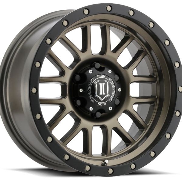 ICON Alpha 17x8.5 6x5.5 0mm Offset 4.75in BS 106.1mm Bore Bronze Wheel-tuningsupply.com