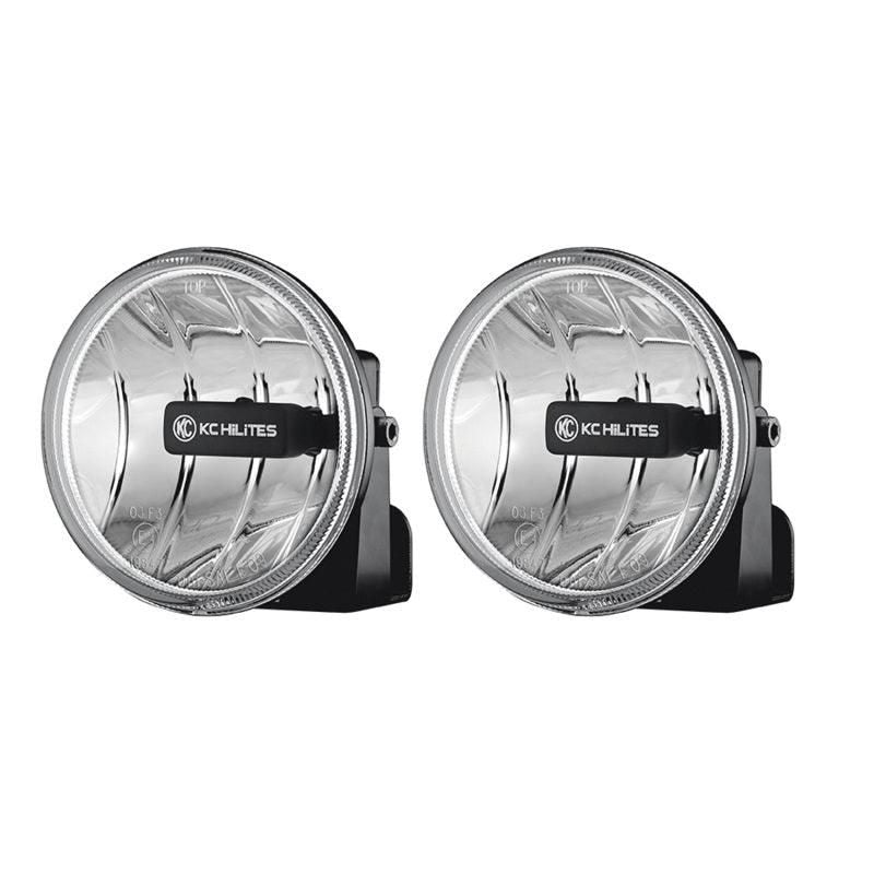 KC HiLiTES 4in. Gravity G4 LED Light 10w SAE/ECE Clear Fog Beam (Pair Pack System)-tuningsupply.com