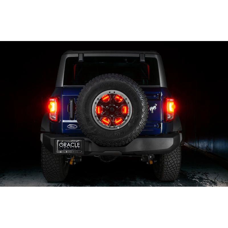 Oracle LED Illuminated Wheel Ring 3rd Brake Light - Red SEE WARRANTY-tuningsupply.com