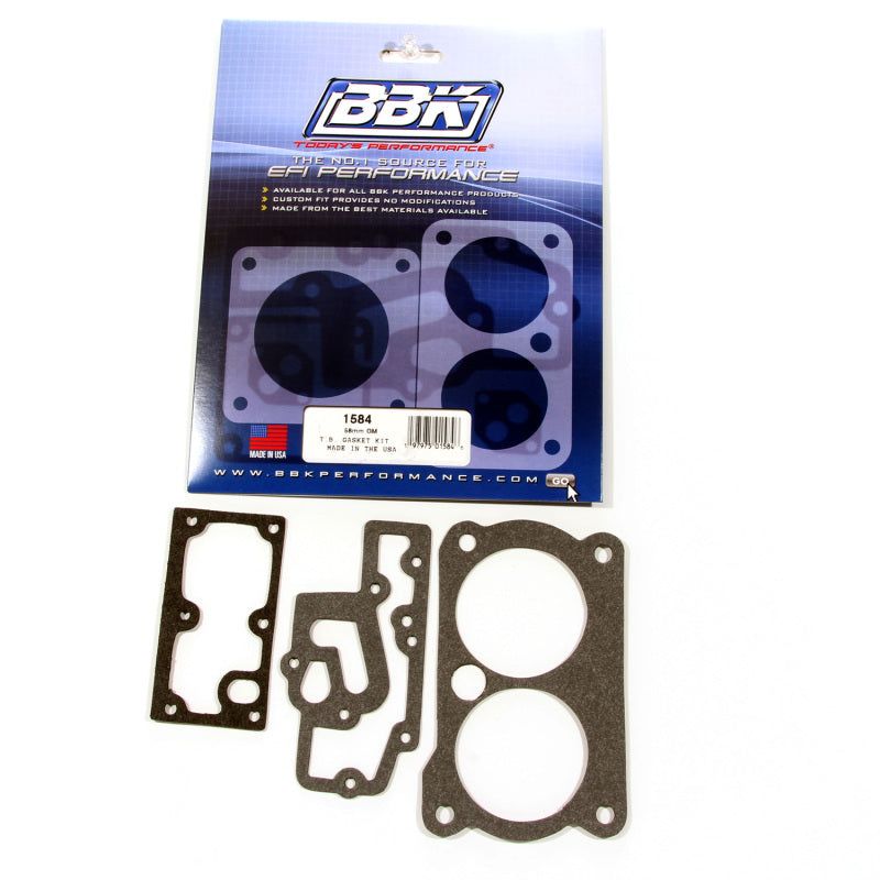 BBK 85-97 GM 305350 LT1 Twin 58mm Throttle Body Gasket Kit-tuningsupply.com