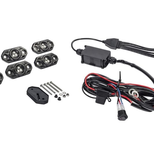 KC HiLiTES C-Series RGB LED Rock Light Kit (Incl. Wiring) - Set of 6-tuningsupply.com