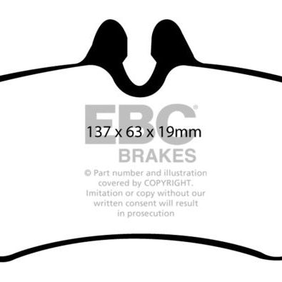 EBC 07+ Dodge Sprinter 2500 Greenstuff Rear Brake Pads-tuningsupply.com