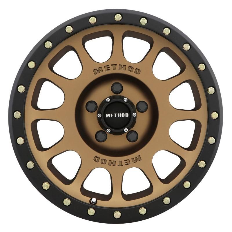 Method MR305 NV 17x8.5 0mm Offset 5x150 116.5mm CB Method Bronze/Black Street Loc Wheel-tuningsupply.com