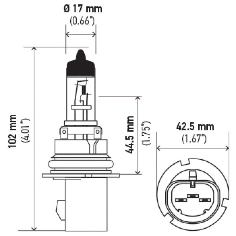 Hella Optilux XB White Halogen Bulbs HB5 9007 12V 100/80W (2 pack)-tuningsupply.com