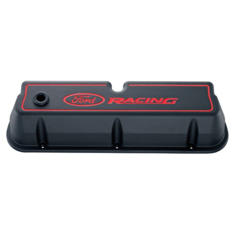 Ford Racing Logo Die-Cast Black Valve Covers-tuningsupply.com