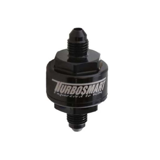 Turbosmart Billet Turbo Oil Feed Filter w/ 44 Micron Pleated Disc AN-3 Male Inlet - Black-Oil Filter Other-Turbosmart-TURTS-0804-1001-SMINKpower Performance Parts