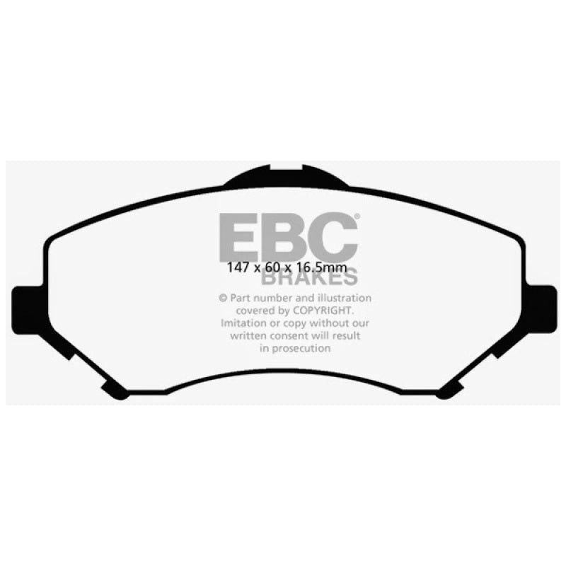 EBC 08-11 Chrysler Town & Country 3.3 Yellowstuff Front Brake Pads-tuningsupply.com