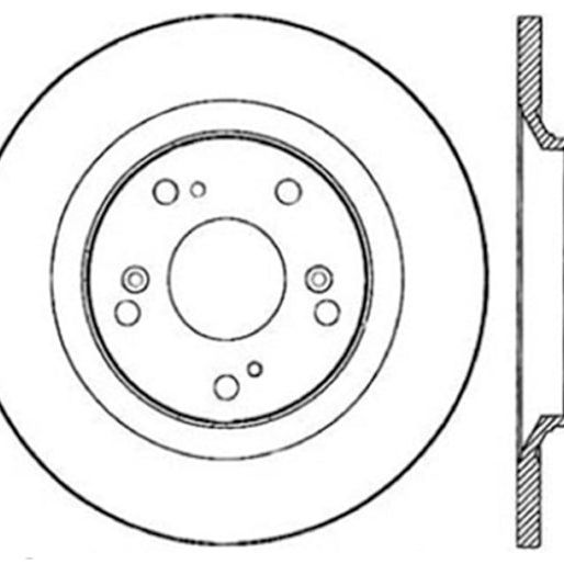 StopTech 00-09 S2000 Slotted & Drilled Left Rear Rotor-Brake Rotors - Slot & Drilled-Stoptech-STO127.40050L-SMINKpower Performance Parts