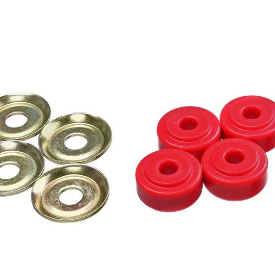 Energy Suspension Red Shock Tower Bushing Set 7/8in Nipple 3/8in ID 1-1/4in OD-tuningsupply.com