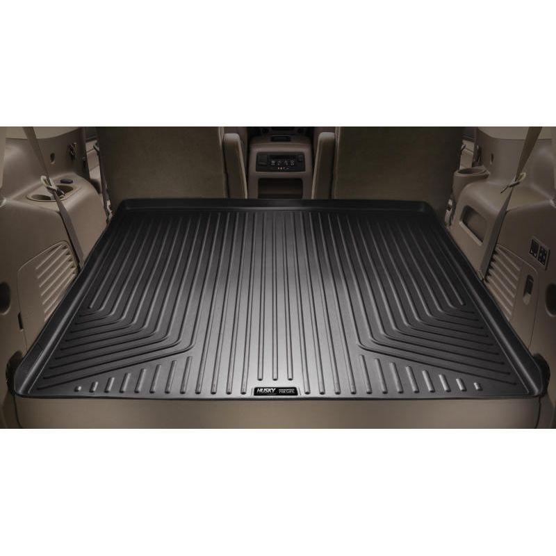 Husky Liners 11-12 Toyota Sienna WeatherBeater Black Rear Cargo Liner (w/Man. Storing 3rd Row Seats)-tuningsupply.com