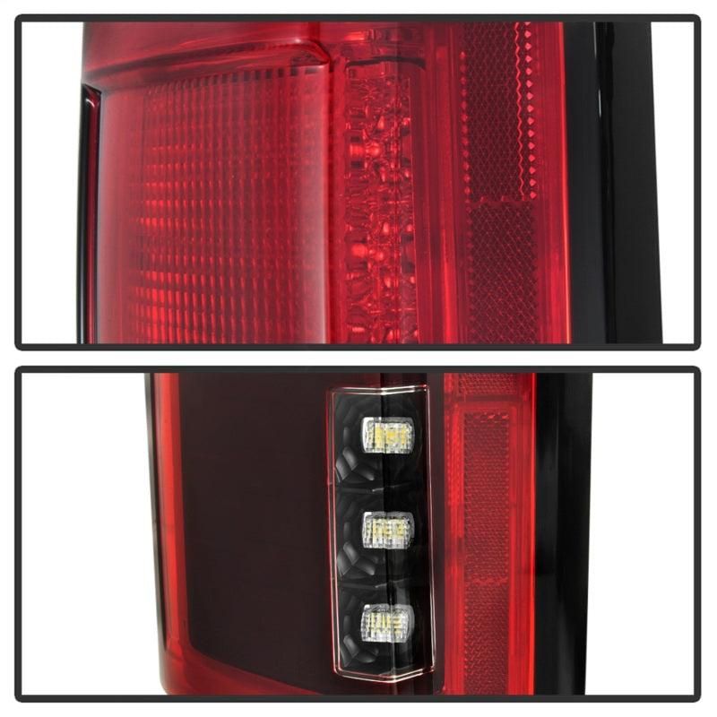 Spyder 15-18 Ford F-150 LED Tail Lights (w/Blind Spot) - Red Clear (ALT-YD-FF15015BS-LBLED-RC) - SMINKpower Performance Parts SPY5085320 SPYDER