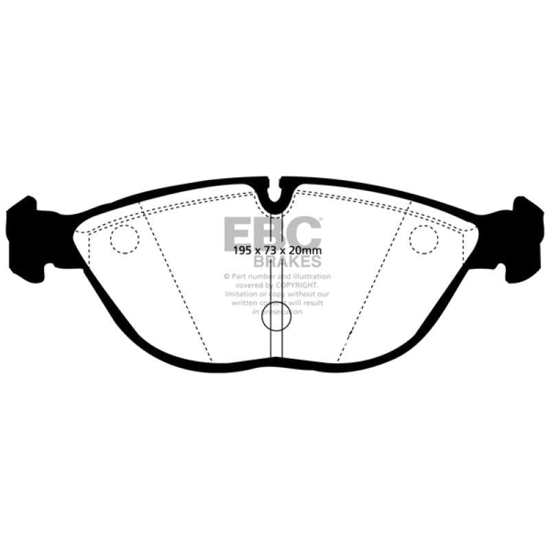 EBC 04-06 Audi TT Quattro 3.2 Yellowstuff Front Brake Pads-tuningsupply.com