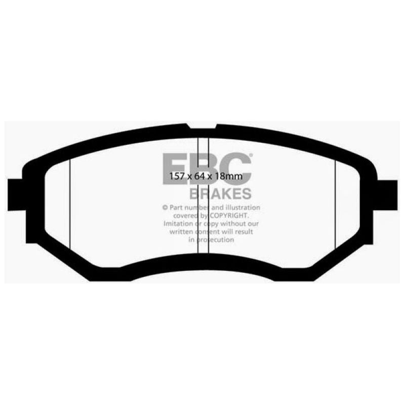 EBC 13+ Subaru Forester 2.0 Turbo Greenstuff Front Brake Pads-tuningsupply.com