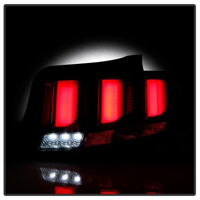 Spyder 10-12 Ford Mustang Light Bar Seq Turn Signal LED Tail Lights - Smoke ALT-YD-FM10-LED-SM - SMINKpower Performance Parts SPY5085115 SPYDER