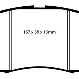 EBC 08-13 Infiniti EX35 3.5 Redstuff Front Brake Pads-tuningsupply.com