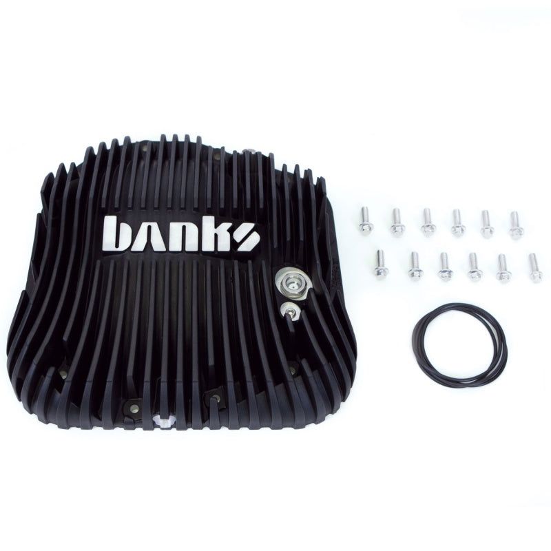 Banks 85-19 Ford F250/ F350 10.25in 12 Bolt Black-Ops Differential Cover Kit-tuningsupply.com