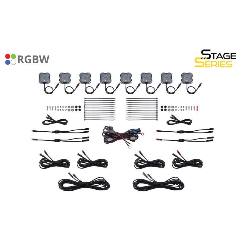 Diode Dynamics Stage Series RGBW LED Rock Light (8-pack)-tuningsupply.com