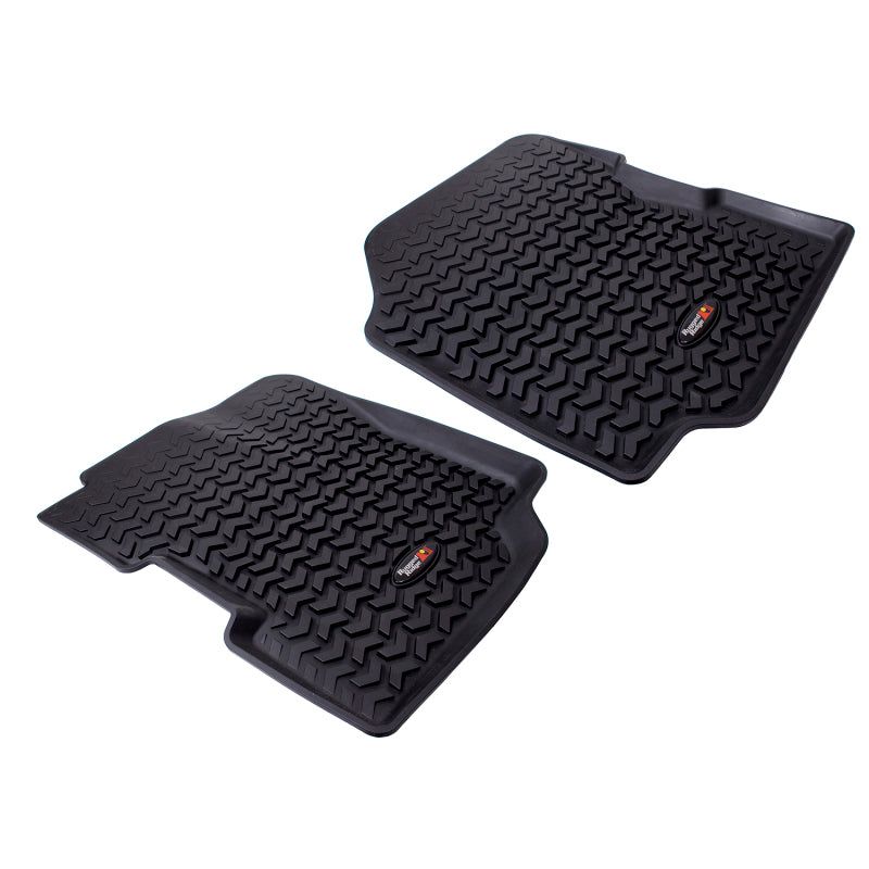 Rugged Ridge Floor Liner Front Black 1976-1983 Jeep CJ-5-Floor Mats - Rubber-Rugged Ridge-RUG12920.21-SMINKpower Performance Parts