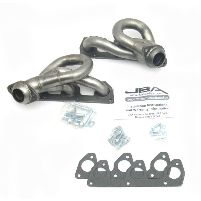 JBA 02-08 Ford Ranger 3.0L V6 w/o EGR 1-1/2in Primary Raw 409SS Cat4Ward Header-tuningsupply.com