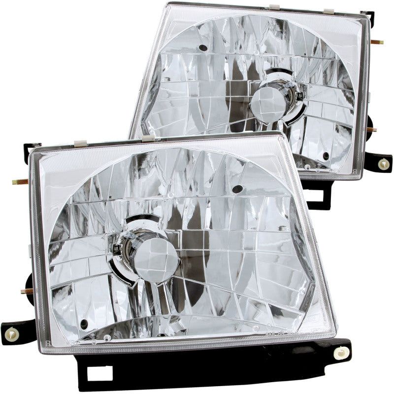 ANZO 1997-2000 Toyota Tacoma Crystal Headlights Chrome-tuningsupply.com