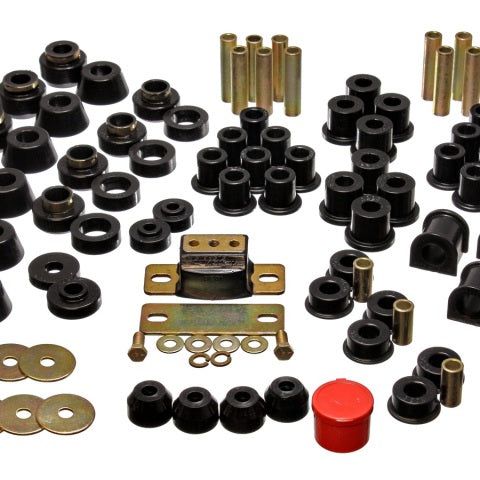 Energy Suspension 87-95 Jeep Wrangler YJ Black Hyper-Flex Master Bushing Set-tuningsupply.com