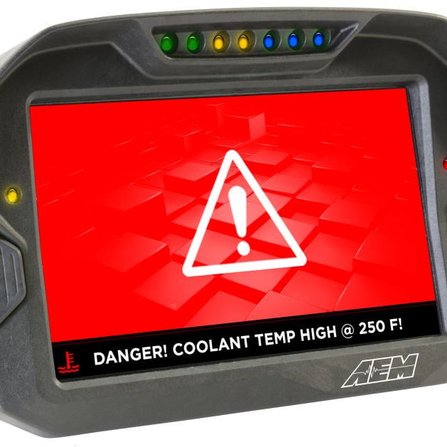 AEM CD-7 Non Logging Race Dash Carbon Fiber Digital Display (CAN Input Only)-tuningsupply.com