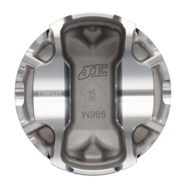 JE Pistons Nissan VR30DDTT 86mm Bore 10.2:1 CR -3cc Dish - Set of 6-tuningsupply.com