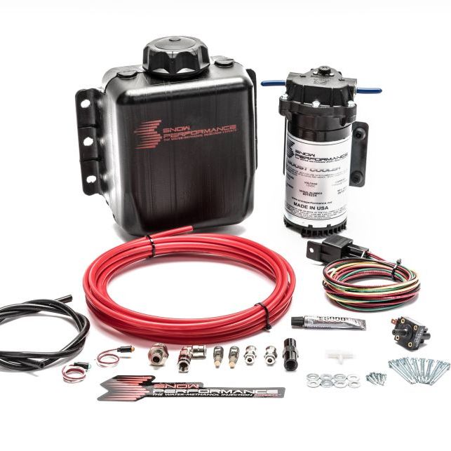 Snow Performance Stg 1 Boost Cooler TD Water Injection Kit (Incl. Red Hi-Temp Tubing/Quick Fittings)-Water Meth Kits-Snow Performance-SNOSNO-301-SMINKpower Performance Parts