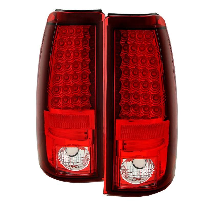 Spyder Chevy Silverado 1500 03-06 (Not Fit Stepside)LED Tail Lights Red Clear ALT-YD-CS03-LED-RC - SMINKpower Performance Parts SPY5001740 SPYDER