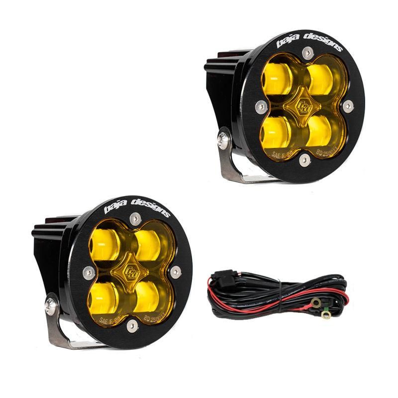 Baja Designs Squadron R SAE LED Spot Light - Amber - Pair-tuningsupply.com