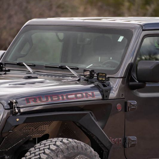 DV8 Offroad 18-22 Jeep Gladiator JT Cowl Light Bar Bracket-tuningsupply.com