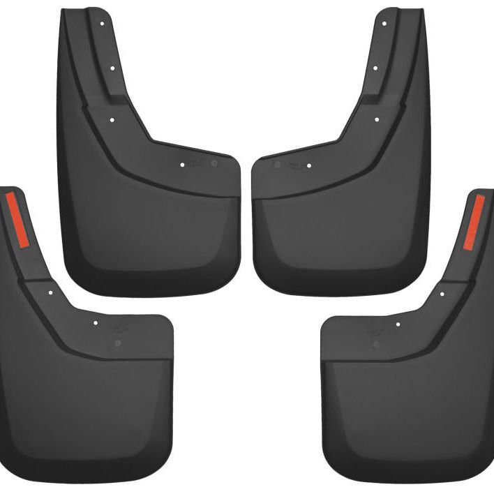 Husky Liners 14-17 Chevy Silverado 1500 / 15-16 Silverado 2500 HD Front and Rear Mud Guards - Black-tuningsupply.com