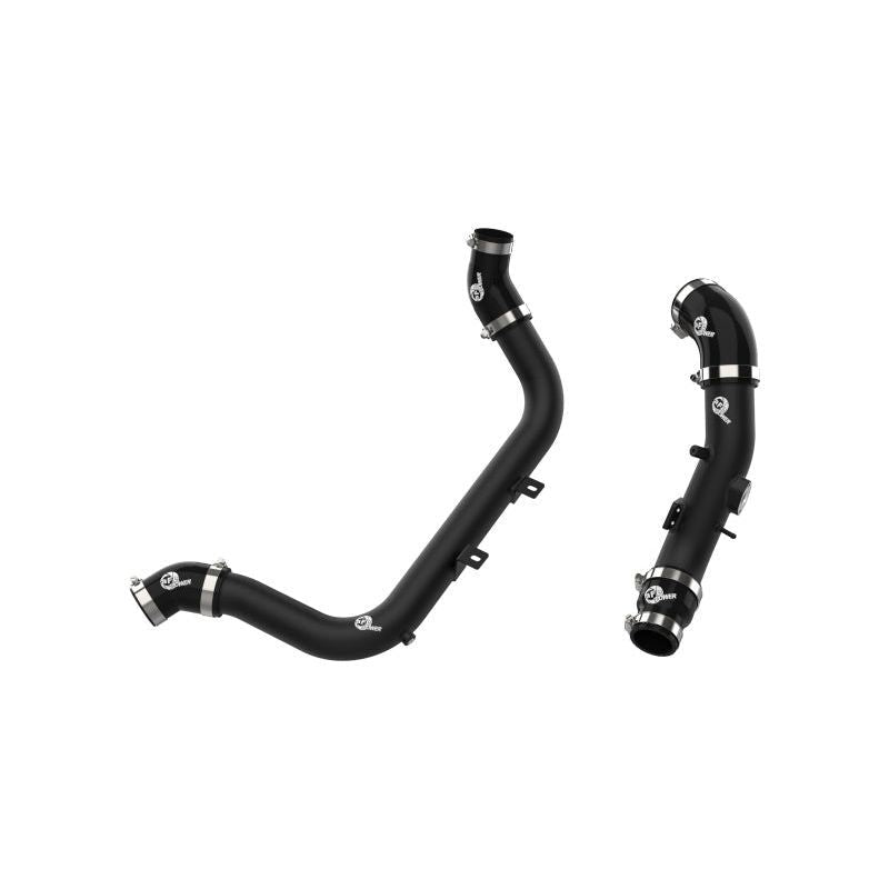 aFe BladeRunner Aluminum Hot and Cold Charge Pipe Kit Black 17-20 Hyundai Elantra GT L4-1.6L (t)-tuningsupply.com