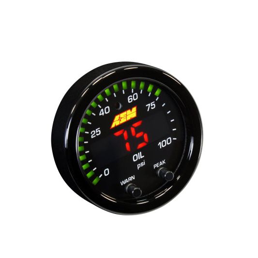 AEM X-Series Pressure 0-100psi Gauge Kit-tuningsupply.com