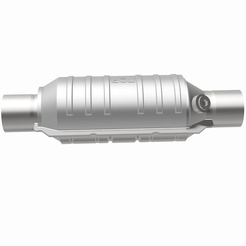 MagnaFlow Conv Univ 2.25in Inlet/Outlet Center/Center Round 11in Body L x 5.125in W x 15in Overall L-tuningsupply.com